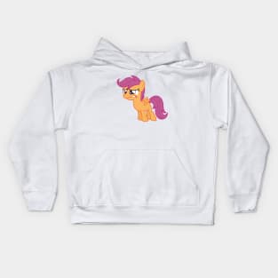 Scootaloo watching Apple Bloom 1 Kids Hoodie